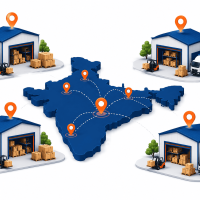 Multi Location Warehouse Icon